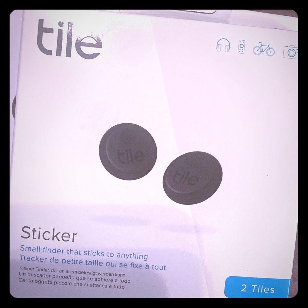 2 pack Tile Sticker tracking device